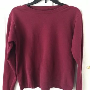 90’s Oversized Burgundy Sweatshirt